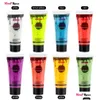 Altri articoli per la salute e la bellezza Pittura per il corpo 8 pezzi Set 10 ml Pigmenti per l'escente del viso Trucco per colori UV Trucco per Halloween Cosplay Glow In The Dark Dhlof