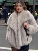 Women's Winter Lazy Fashion Temperament High-End Socialite Style Faux Fur Trend Jacket