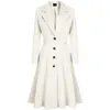 Plus Size S-3XL Cappotto di lana da donna Trench lungo sotto il ginocchio Primavera Autunno Moda Casual Elegante giacca a vento sottile 240307