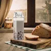 Vattenflaskor mjölkkartong återanvändbar bärbar juice låda 500 ml / 1000 ml förseglat lock fyrkantigt flasktransparent förvaring