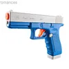 Speelgoedpistool Waterpistool Glock Speelgoed Schieten Handmatig Blaster Pistool Waterpistolen Voor kinderen Jongens Meisjes Volwassenen Zwembad Zomer Strand 240307