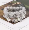 Designer-Schmuck-ArmbandBohemian 3-teiliges Set Damen handgefertigte Perlen Armband-Set Sommer bunte Perlen Elefantenflügel Armreif Mädchen Boho Schmuck Zubehör