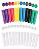 Óleo essencial colorido em branco aromaterapia nasal inalador varas com wicks inaladores tubos vazios de algodão branco portátil5091493
