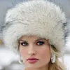 Ganz neue Damen-Wintermütze aus Kunstfuchspelz im russischen Kosaken-Stil, warme Mützen, hohe Qualität253c