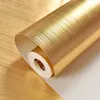 Luxury Gold Foil Wallpaper PVC Waterproof Thicken Präglad tapeter modern randig rutig texturerat vardagsrum Väggpapper Dekor8750339