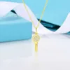 قلادة مصممة Tiffanyco Netlace New T New Home Diniaid Circular Mini Necklace with 18 k Rose Gold Plating for Women Women and Prospoylace Netlace