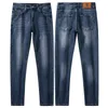 Männer Jeans Frühling Herbst Männer Slim Fit Europäischen Amerikanischen TBicon High-end-Marke Kleine Gerade Hosen F260-02