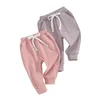 Hosen Unisex 2er-Pack Hosen Baby Jungen Mädchen Sweatpants Baumwolle Active Jogger Casual Harem mit Kordelzug