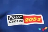 2024ダークブルーフーディーメン女性フーディフリースプルオーバーヴィンテージフォームプリントスウェットシャツ