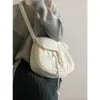 Borse da sera Y2K Borsa a tracolla bianca coreana Harajuku Estetica casual Fata Grunge Borse vintage Borse a tracolla Baguette Tote Donna