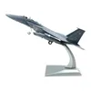 1 100 Escala F 15E Modelo de avião de combate em miniatura requintada para decoração 240223