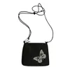 Sacs à bandoulière Simple femme sac quotidien décontracté Streetwear bandoulière femmes papillon réfléchissant petite pochette