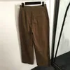 Pantalones de traje con patrón bordado para mujer, pantalón de pierna ancha de alto grado, pantalones casuales de moda