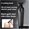 Rasoirs électriques Kemei 2296 Barber Tondeuse à cheveux sans fil 0mm Zero Gapped Carving Clipper Detailer Finition professionnelle Coupe Hine Dr Dhui2