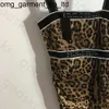 Nuevo 24ss vestido sexy con estampado de leopardo para mujer vestido elástico delgado vestido sin mangas de diseñador vestido de cintura para mujer paquete vestido para mujer