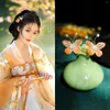 Klipsy do włosów motyla do włosów chińskie akcesoria hanfu perłowy klip w kształcie litery U klasyczne kwiatowe dziewczyny wróżka biżuteria