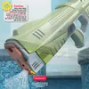 Gun Toys Pistolet à eau électrique entièrement automatique d'été, jouet à Induction absorbant l'eau, pistolet à eau en rafale de haute technologie, jouets de combat d'eau en plein air pour la plage