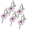 Decorative Flowers 5pcs Simulated Flower Small Decoration Fabric Floral For Home Wedding Garden ( )