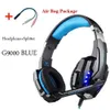 KOTION EACH G9000/G9600 Gaming Headset Casque Deep Bass Stereo Game Headphone com microfone LED Light para PS4 Laptop PC Gamer