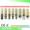 Ampoules LED Dimming LED Mini BB Crystal Clear Sile Corn Light 3014 SMD 152 Ac220V / Ac110V pour lustre E14 G9 G4 Drop Drop Livraison Lumières Dhjtf