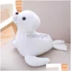 Animaux en peluche en peluche 35 cm mignon lion de mer jouet oreiller doux Kawaii dessin animé animal joint poupée pour enfants beau cadeau pour enfants La101 Drop 240307