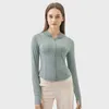 Luwomen-1995 Womens Yoga Giacca per protezione solare a maniche lunghe UPF+50 Giacche da palestra con cappuccio con cappuccio con cappuccio abbigliamento sportivo per lady