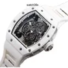 Female Hollowed Watch Richa White Sapphire Minority Ceramic Out Full-automatic Mechanical Milemir Rm055 Lblf High Quality