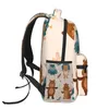 Sac à dos Hommes Femme Automne Forêt Animaux Cartable Pour Femme Mâle 2024 Mode Sac Étudiant Bookpack