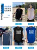 T-shirts pour hommes Style Hong Kong gilet de plage noir pour hommes été nouveau T-shirt mince sans manches vêtements de sport à manches courtes