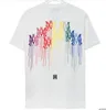 Sommer Mode Designer MI T Shirts Männer Brust Brief Drucken Kurzarm High Street Casual T-shirt Reine Baumwolle Tops Frauen