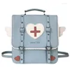 Borse da scuola Cute Lolita Zaino stile preppy giapponese per ragazza dolce Borsa uniforme Borsa da viaggio piccola con ali da viaggio Donna Ita