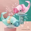 Sable Player Water Fun Electric Dolphin Gatling Bubble Gun Automatic Socon Soap Water Bubbles Machine Shark pour enfants Cadeau d'été Outdoor Kids Toys