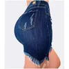 Rozbite otwory w rozmiarze Bodycon mini dżinsowe spódnice 4xl 5xl Summer Sexy Ladies Tassel Krótkie ołówek spódnice Dżinsy spódnica 240307