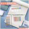 Notities Groothandel Colorf Creatieve Sticky Notes Pad Combinatie Zelfklevende Memo Scrapbooking Dagboek School Kantoor Accessoires Briefpapier Dhnx5