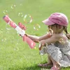 Sand Spielen Wasser Spaß Kinder Elektrische Gatling Blase Maschine Spielzeug Jungen Mädchen Nette Bazooka Bubble Gun Outdoor Spielzeug Seifenblasen für Kinder Brinquedo