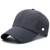 Sombreros al aire libre Ll Sombreros de béisbol al aire libre Viseras de yoga Gorras de pelota Lona Pequeño agujero Ocio Transpirable Moda Sombrero para el sol para gorra deportiva Strapba Dh9Kp