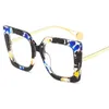 Solglasögon 2024 Fashion Overized Square Designer Luxury Women's Brown Big Frame Sun Glasses Retro Trendy Clear Geryeglasses