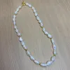 Anhänger Barocke Perle Halskette Echte Natürliche Frauen Süßwasser Elegante Halsband Boho Mode Collier Mutter Geschenk Hochzeit Schmuck