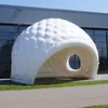 Tente gonflable dôme blanche personnalisée d'oxford chapiteau de pelouse de discothèque de mariage Air Igloo Bar Luna bâtiment ballon de location de fête avec ventilateur gratuit par avion