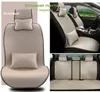 Car Seat Covers Cushion Universal For All Seasons Linen Breathable Nontied Fabric Chair CoverCar6304014