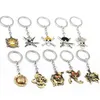 MS Jewelry Anime ONE PIECE Keychain Car Charm Key Chain Luffy Zoro Sanji Nami Key Ring Holder Chaveiro Pendant327a