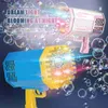 Gun Toys 2022 New 69 Holes Electric Bubble Machine Soap Bubble Water Gun Kids Summer Toys Wedding Bubble Maker Pistola De Burbujas yq240307