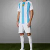 2024 MESSIS MARADONA ARGENTINAS MENセットキッズキットレディースサッカージャージ2025 Kun Aguero Dybala Dybala Dybala Goalkeeper Martinez Football Shirt GK 24 25ファンプレーヤーバージョン