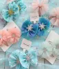 2020 Ins sequin lace hair bows girls hair clips flower princess scrunchies girls hairbands baby BB clip kids hair accessories B1035414568