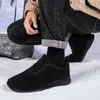 Scarpe casual Fujeak caldo cotone in pelliccia sintetica per uomo appartamenti da esterno antiscivolo scarpe da ginnastica leggere da uomo di grandi dimensioni