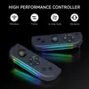 Joy Pad Switch Controller lateral luminescence Joy Cons LR Kompatibel för Switch Nintend JoyCon med väckningsskärm 240306