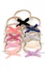 Handtied Velvet Ribbon Bows Nylon Headband Handmade Mini Bow Hair Band for Infants Newbron Hair Accessory 18pcslot2578067