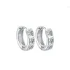 Silver S925 Mosan Diamond Earrings 60 -Point Ear Hook Advanced A Allergies