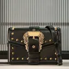 Flap Designer Tas Vierkante handtas Mode Crossbody Tas Dames schoudertas Hoge kwaliteit rundleer Metaal Magnetische gesp Portemonnee Designer Verstelbare riem