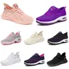 Nouveaux hommes femmes chaussures randonnée course chaussures plates semelle souple mode violet blanc noir sport confortable blocage de couleur Q57 GAI usonline